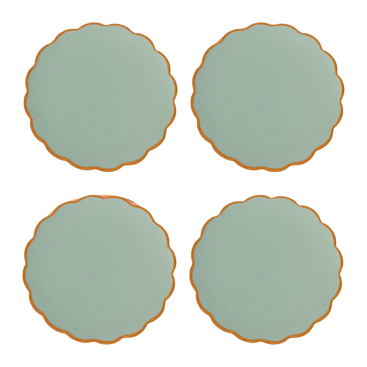 Urban Nature Culture Good Morning Gebaksbord Sculpted - Celadon - 4 st.