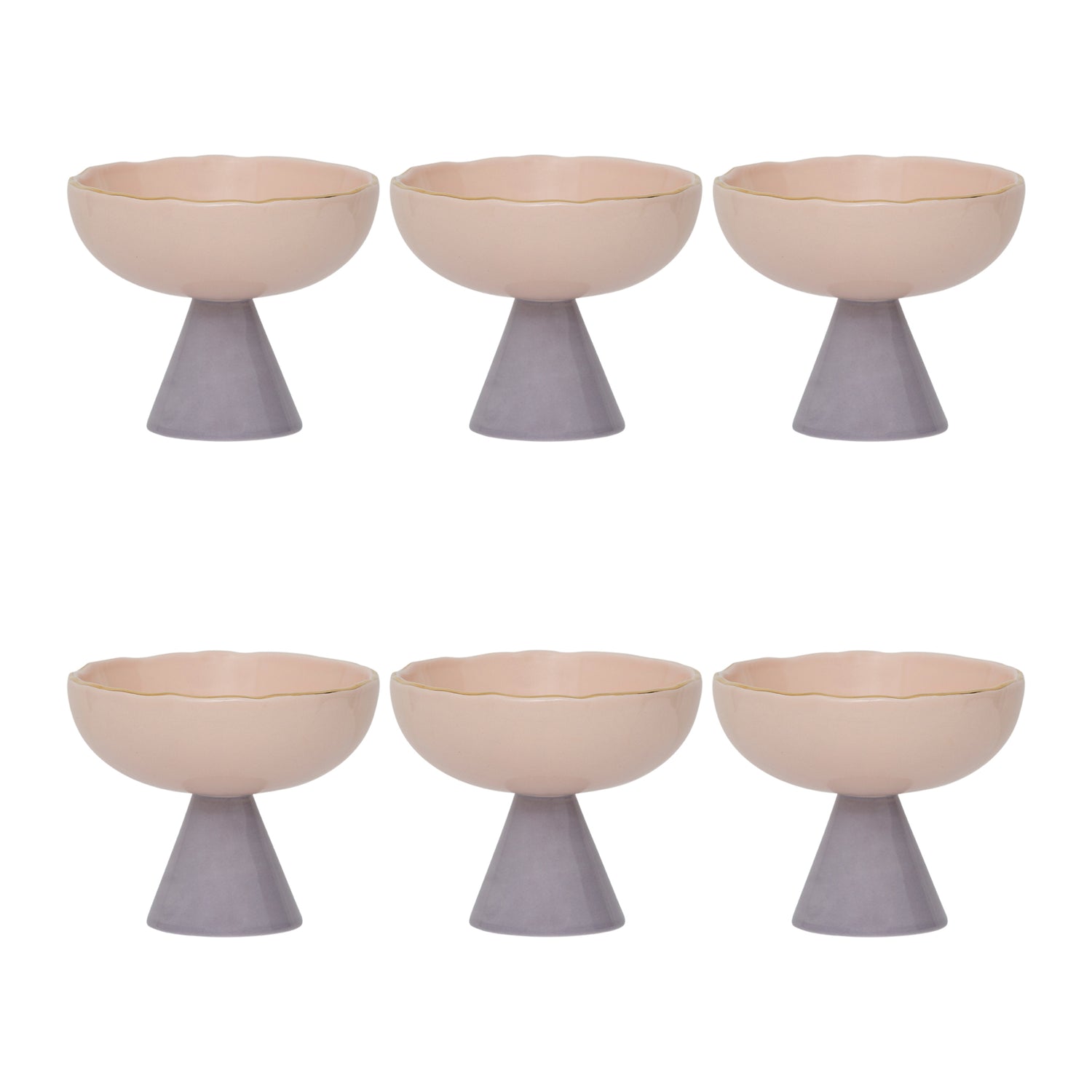 Urban Nature Culture Good Morning Dessert Coupe - Old Pink - 6 st.