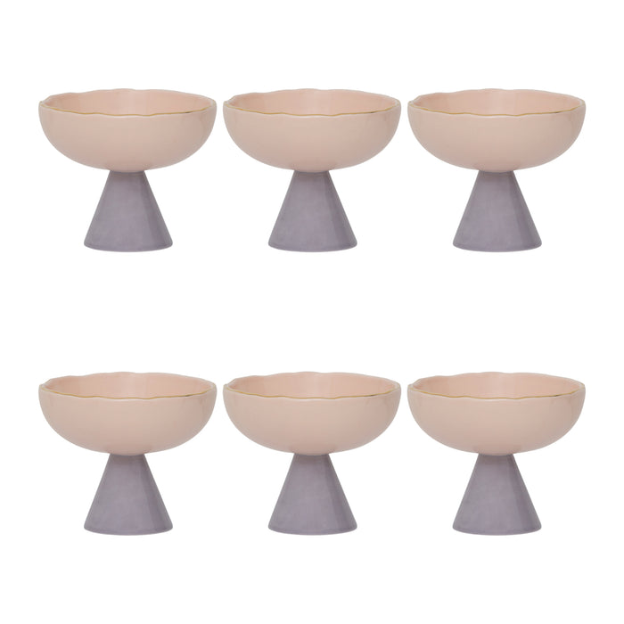 Urban Nature Culture Good Morning Dessert Coupe - Old Pink - 6 st.