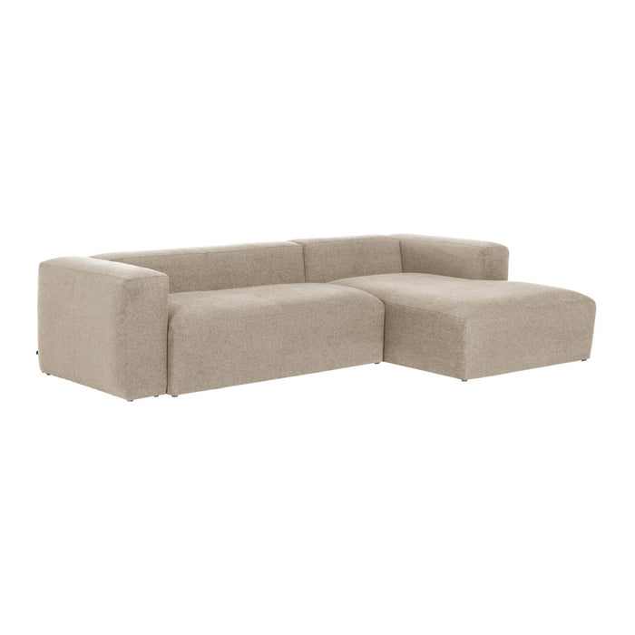 Kave Home Blok Chaise Longue Rechts - Ivoor