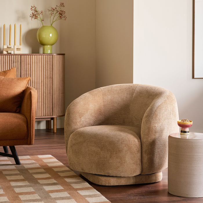 by fonQ Dimi Draaibare Fauteuil - Taupe
