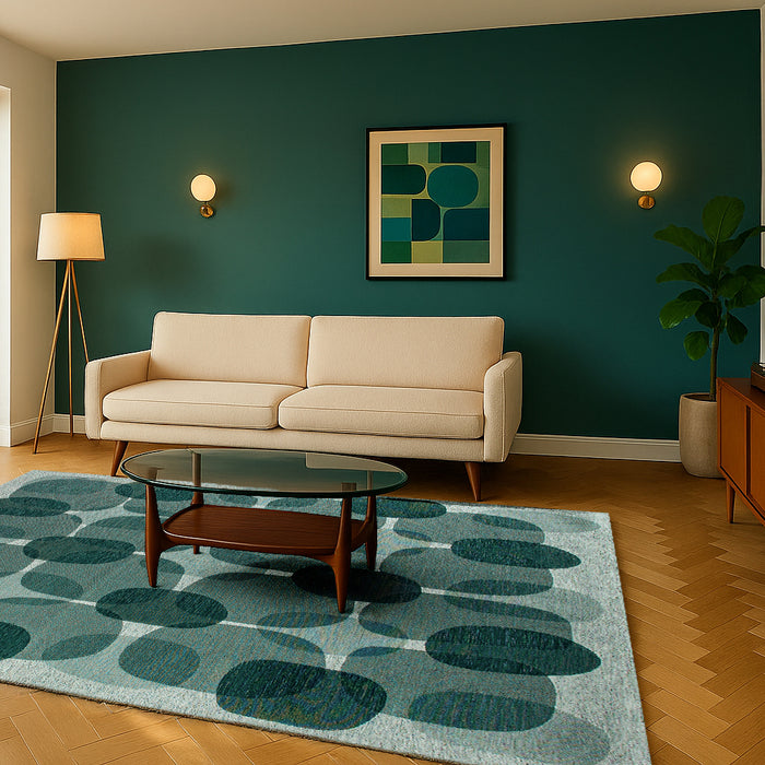 Lola & Moi Café Vloerkleed - Green Eggs  - 170 x 240 cm