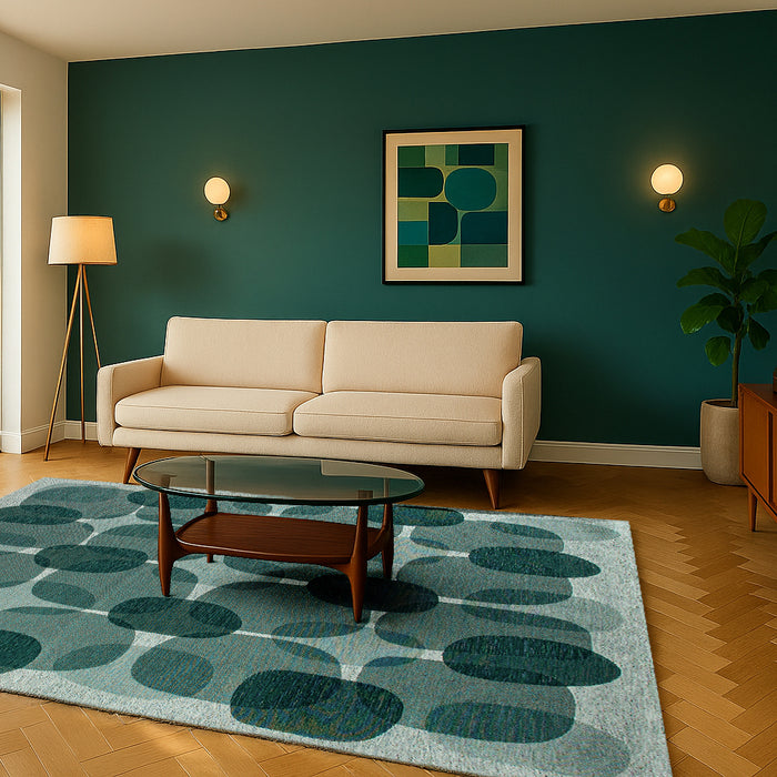 Lola & Moi Café Vloerkleed - Green Eggs  - 200 x 280 cm