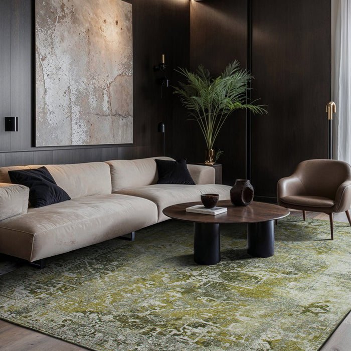 Lola & Moi Heris Vloerkleed - Olive  - 170 x 240 cm