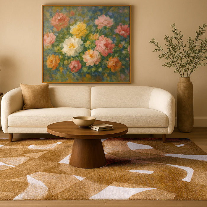 Lola & Moi My Way Vloerkleed - Mustard  - 140 x 200 cm