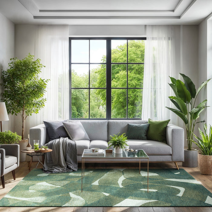 Lola & Moi My Way Vloerkleed - Teal  - 140 x 200 cm