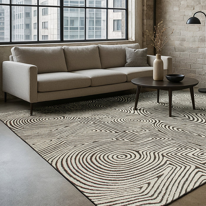 Lola & Moi Tabasco Vloerkleed - Ebony Ivory  - 200 x 280 cm