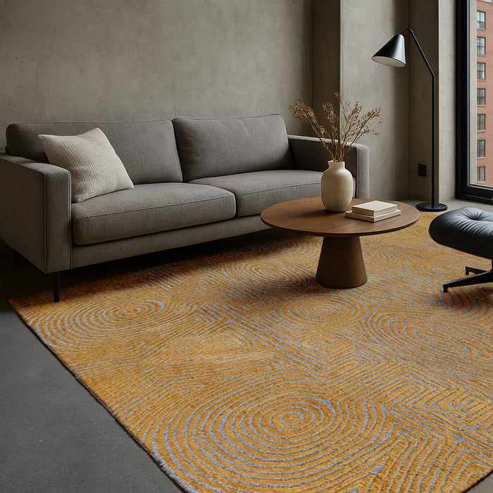 Lola & Moi Tabasco Vloerkleed - Gold Stone  - 200 x 280 cm