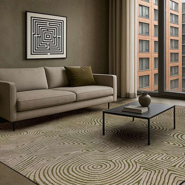 Lola & Moi Tabasco Vloerkleed - Green Beach  - 200 x 280 cm