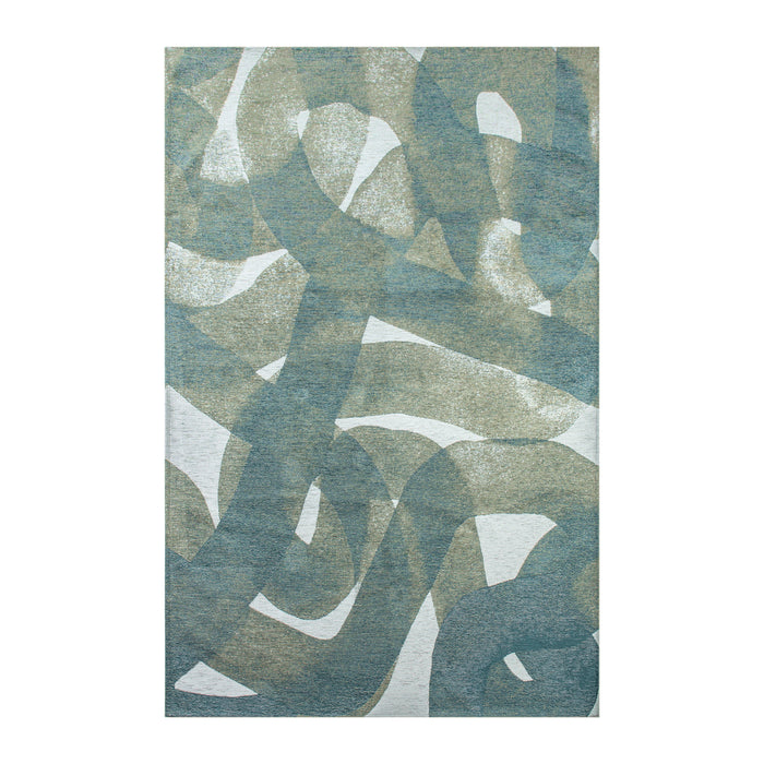 Lola & Moi My Way Vloerkleed - Teal  - 140 x 200 cm