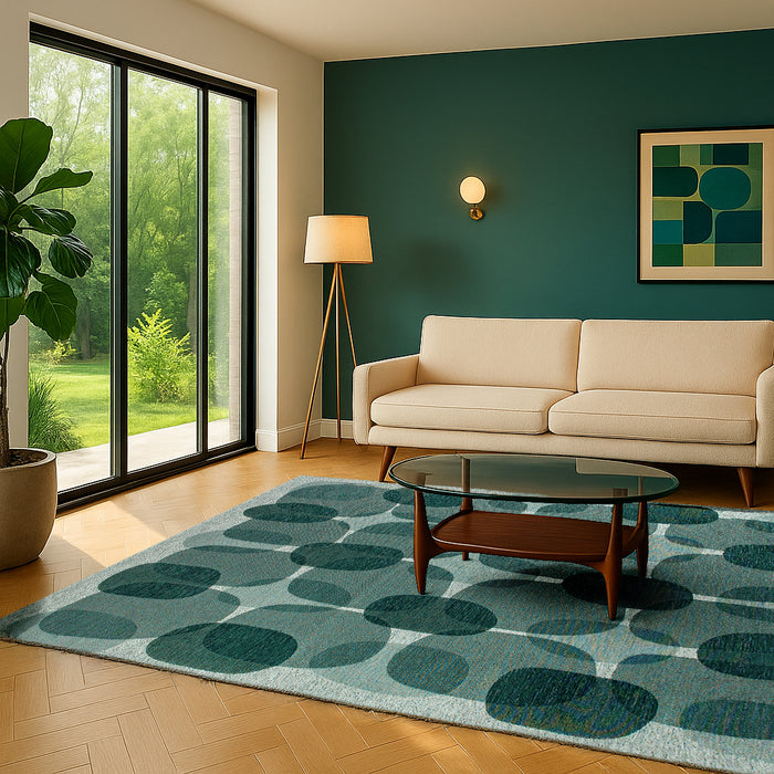 Lola & Moi Café Vloerkleed - Green Eggs  - 80 x 150 cm