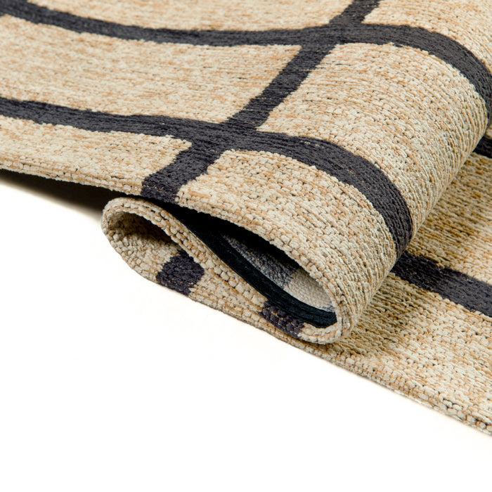 Lola & Moi Caro Vloerkleed - Creamy Black  - 170 x 240 cm