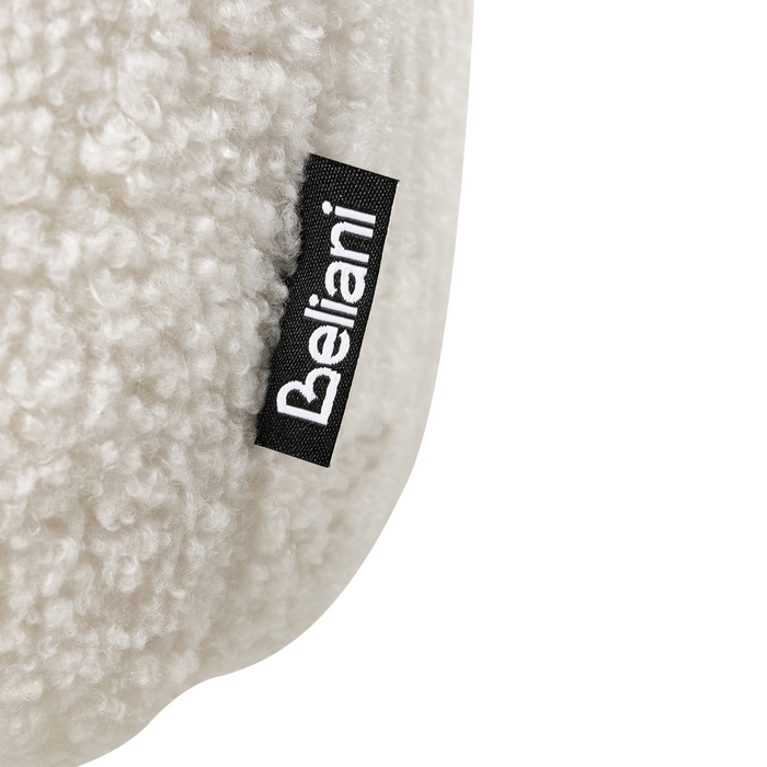 Beliani - SANILAC - Eetkamerstoel set van 2 - Wit - Bouclé