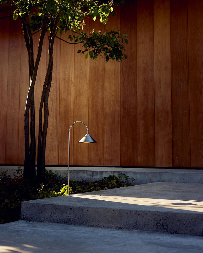 Grasp sokkellamp H60 LED oplaadbaar Brushed Stainless Steel