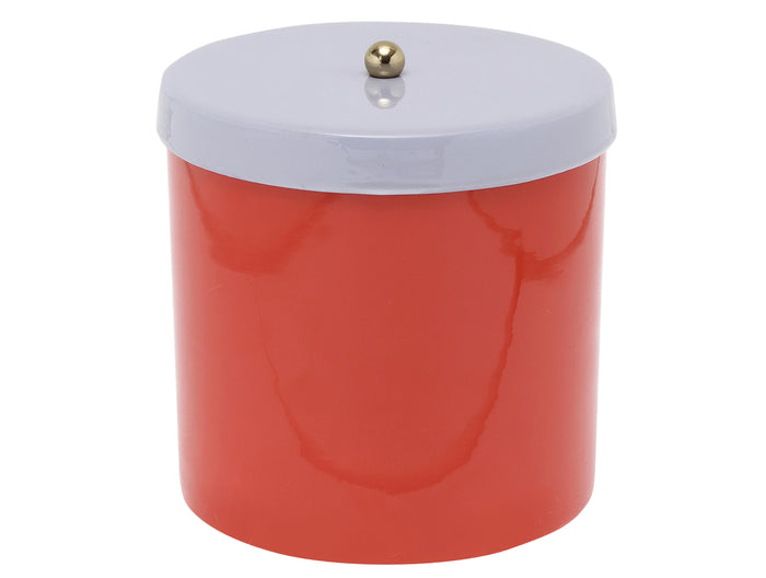 Present Time - Storage Jar Double Funky Retro - Rood & Paars