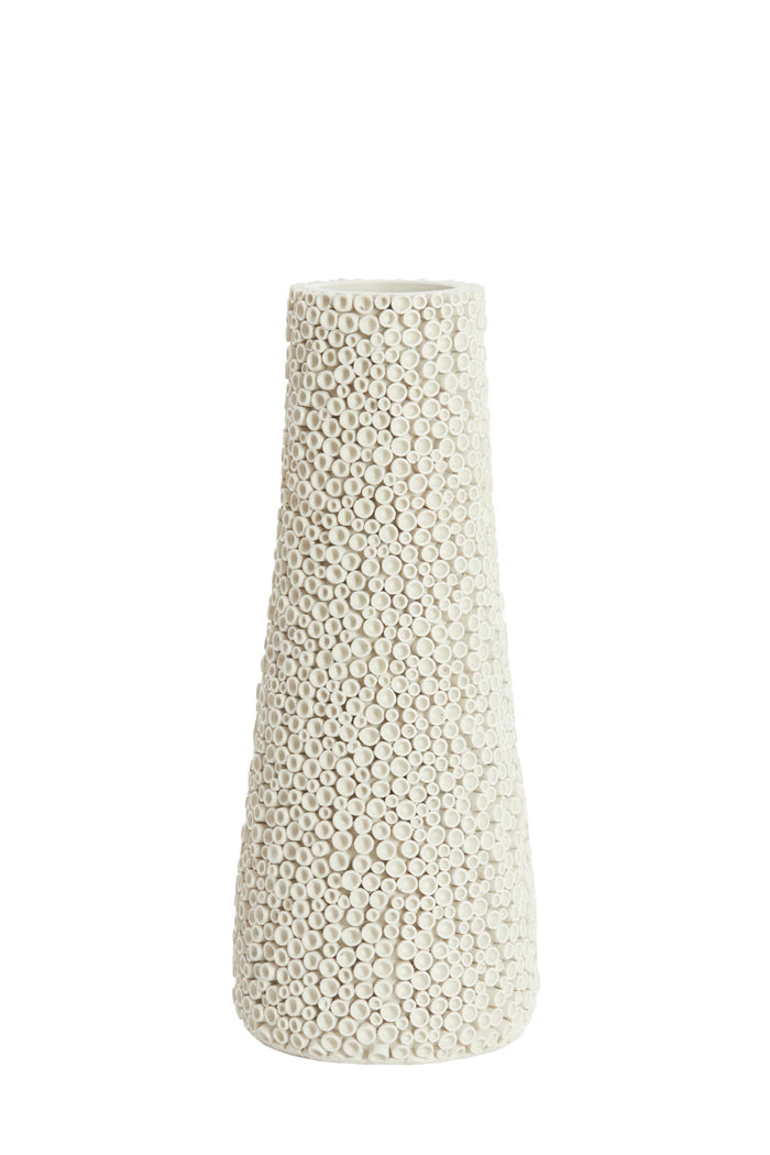 Light & Living - Vaas OLVERA - Ø28x21 cm - Wit