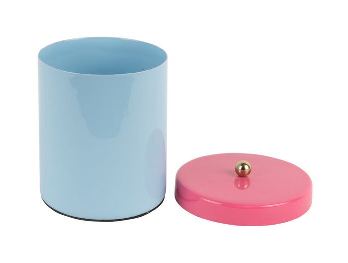 Present Time - Storage Jar Double Funky Small - Blauw & Roze