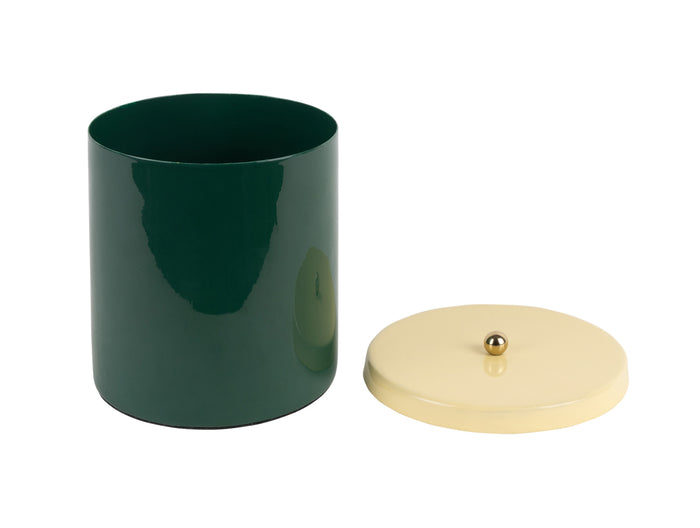 Present Time - Storage Jar Double Funky Retro - Groen & Geel