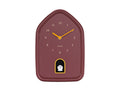 Karlsson - Wandklok Modern Doggy - Bordeauxrood- Ø29,1cm