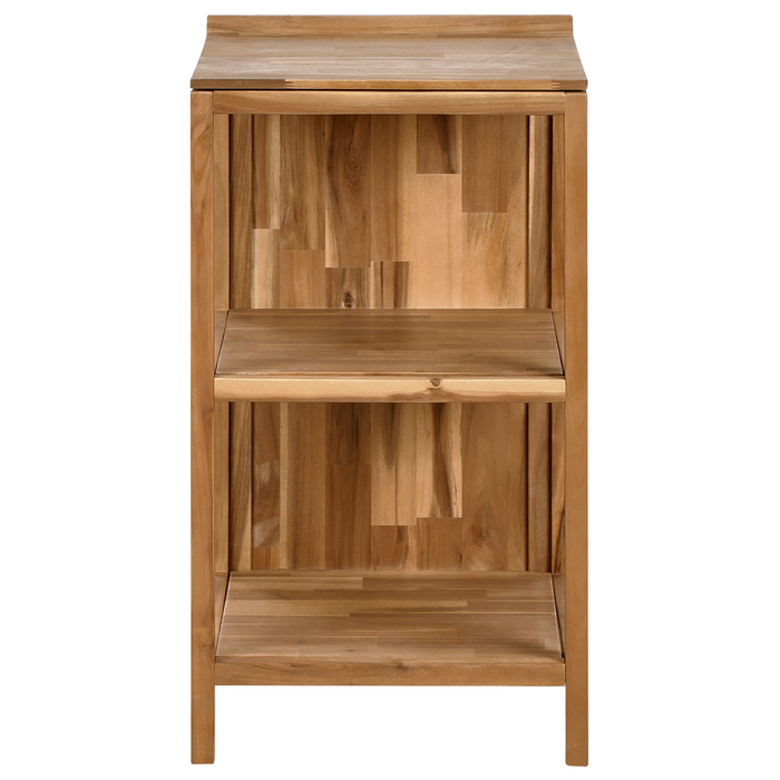 Beliani-VENOSA -Buitenkeuken eiland-Bruin-50 x 50 x 90 cm-Acaciahout