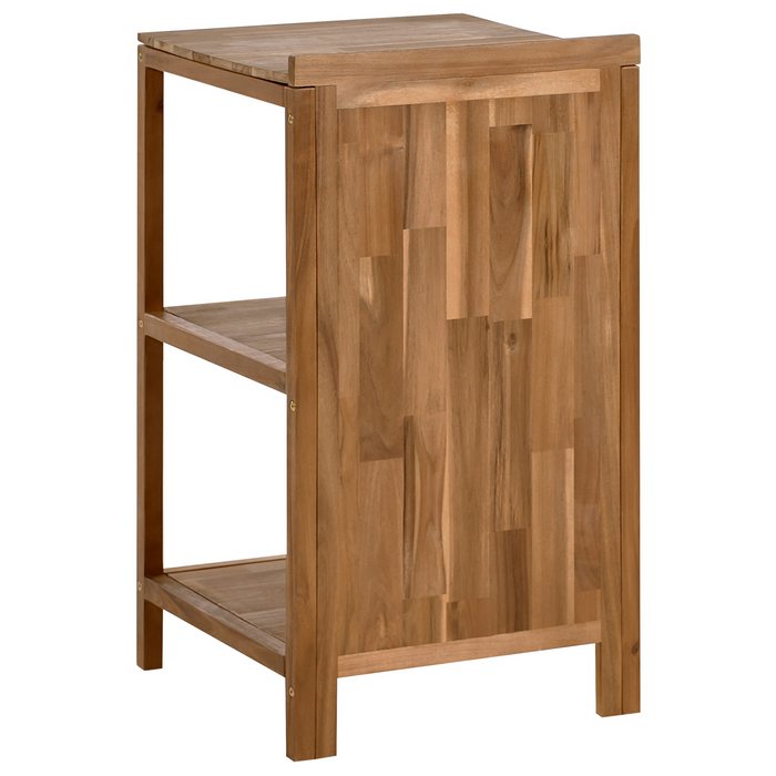 Beliani-VENOSA -Buitenkeuken eiland-Bruin-50 x 50 x 90 cm-Acaciahout