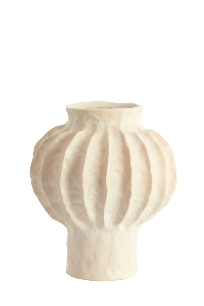 Light & Living - Vaas HAKONE - Ø24x28.5 cm - Wit