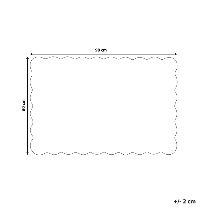 Beliani - PINATUBO - Deurmat - Natuurlijk - 60 x 90 cm - Kokos