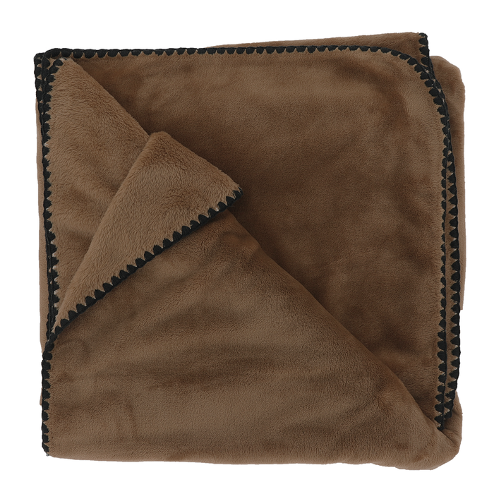 Unique Living - Plaid Jade 140x180cm - Rocky Brown