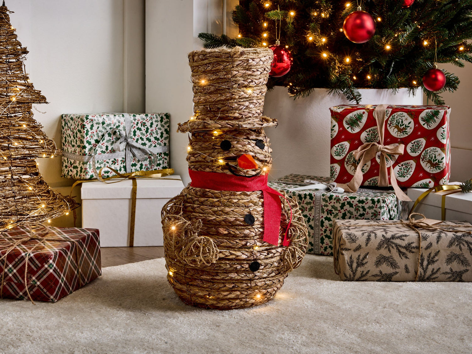 Beliani - OLAFSVIK - LED kerstdecoratie - Natuurlijk - IJzer