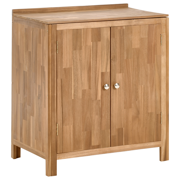 Beliani - VENOSA - Buitenkeuken kast set - Bruin|Zilver - Acaciahout