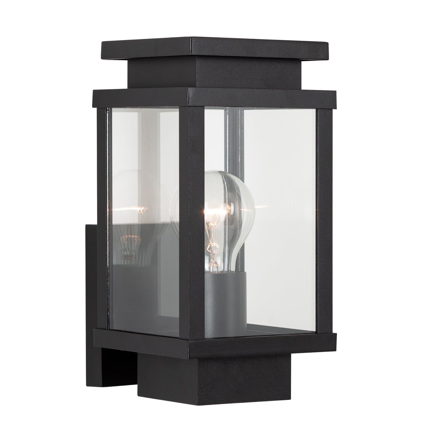KS Verlichting Boston Muurlamp Zwart met Lichtsensor LED