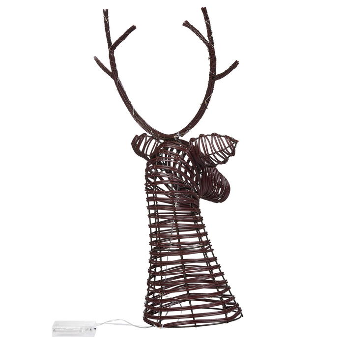 Beliani - DYBESO - LED-decoratie - Donkerbruin - IJzer