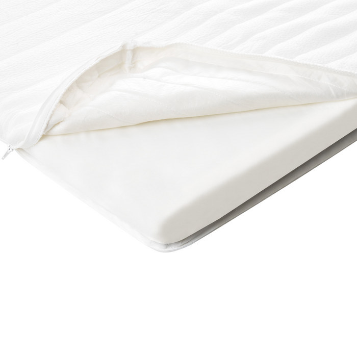 Beliani - DAZZEL - Matrastopper - Wit - 160 x 200 cm - Traagschuim