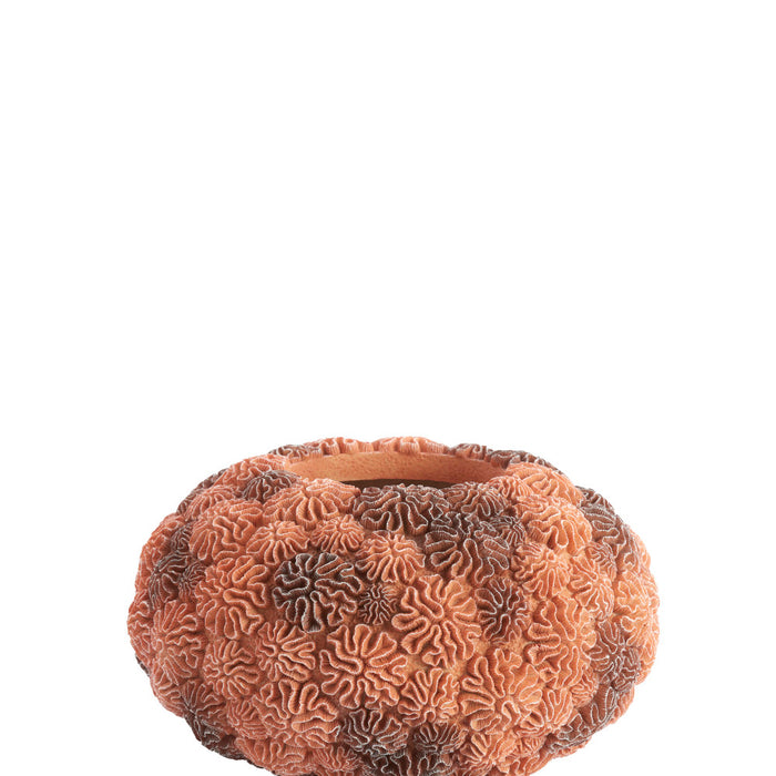 Light & Living - Vaas CORAL - Ø37x21 cm - Bruin