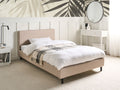 Beliani - FITOU - Bedframe hoes - Beige - 120 x 200 cm - Polyester
