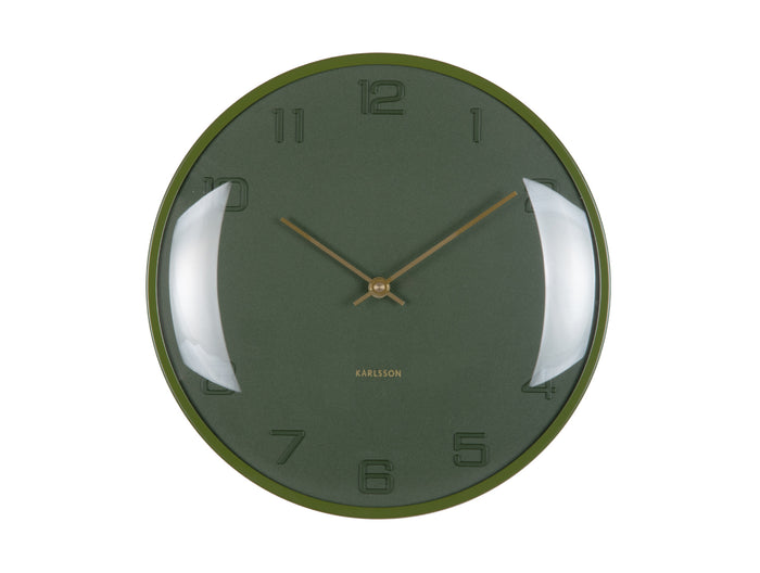 Karlsson - Wandklok Fuerte Dome - Luxury green- Ø30,5cm