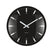Karlsson - Wandklok Realista Dome - Zwart- Ø35cm