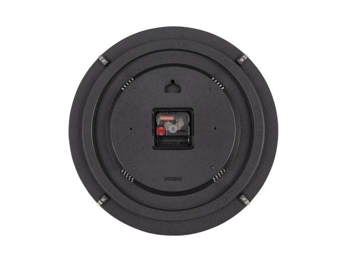 Karlsson - Wandklok Realista Dome - Zwart- Ø35cm