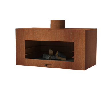 Adezz Forno Enok tuinhaard cortenstaal - hangmodel aan muur