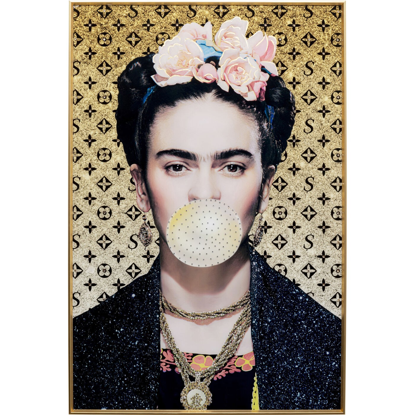 Schilderij artiest chewing-gum 40x50cm Kare Design