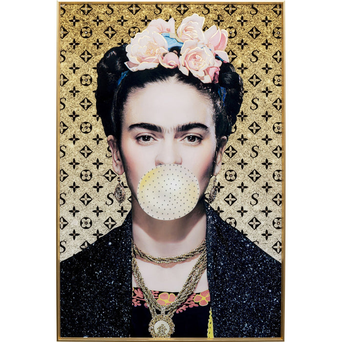 Schilderij artiest chewing-gum 40x50cm Kare Design