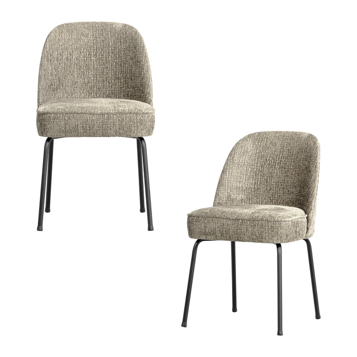 WOOOD Vogue Eetkamerstoel - Fluweel - Wheatfield