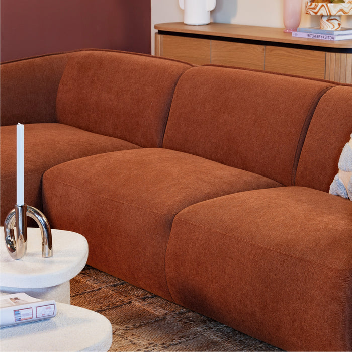 by fonQ Soft U-bank Rechts - Micro Chenille - Terra