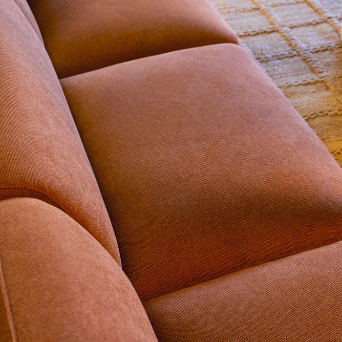 by fonQ Soft Hoekbank Links - Open Eind - Micro Chenille - Terra