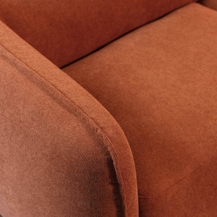 by fonQ Soft Hoekbank Rechts - Open Eind - Miro Chenille - Terra