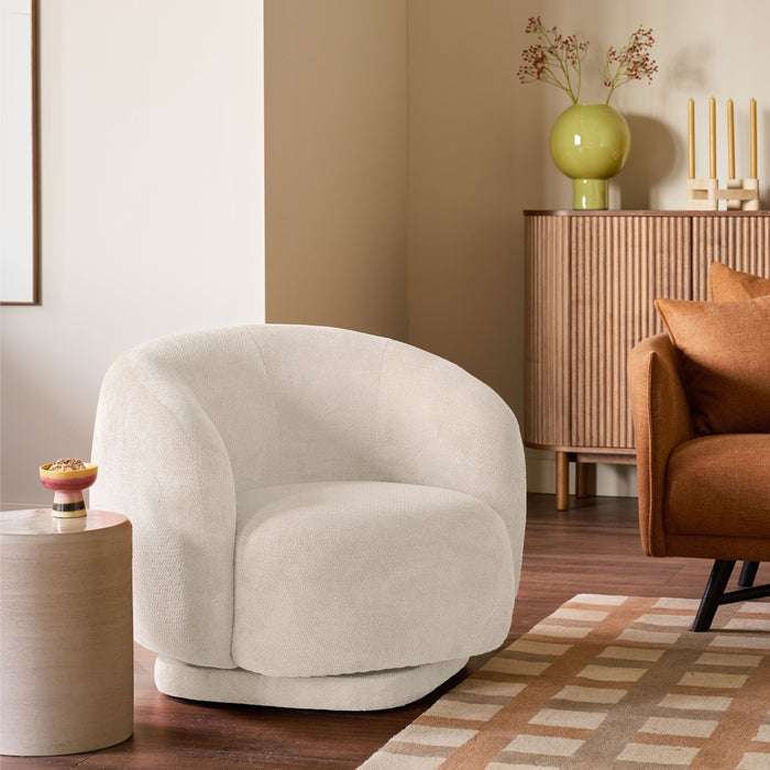 by fonQ Dimi Draaibare Fauteuil - Crème