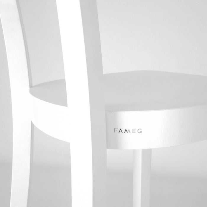 Fameg Felix houten barkruk wit - 75 cm