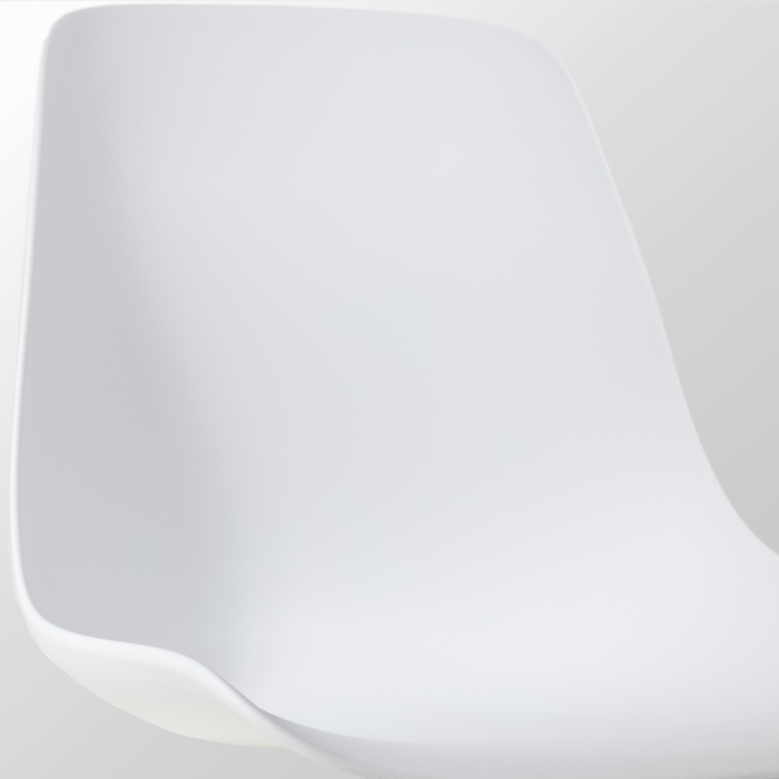 Nolon Nino-Pip Barkruk Wit - Kunststof - Zwart Onderstel - 65 cm