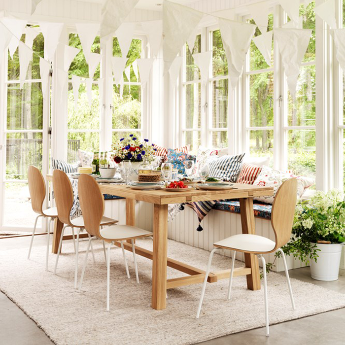 Rowico Home Brooklyn Houten Eettafel 220 x 95 cm - Naturel