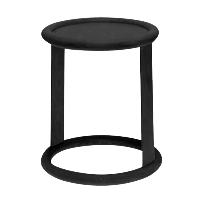 Fameg Lucien Ronde Houten Bijzettafel Ø 50 cm - Zwart